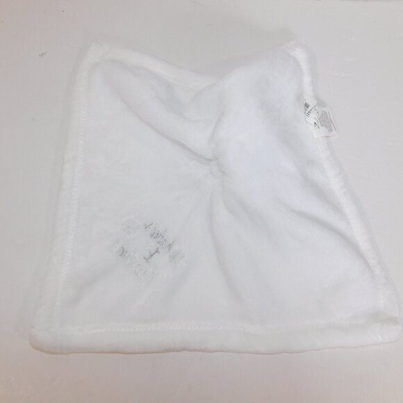 Blankets & Beyond Baby's 1st Christmas White Owl Gray Earmuffs Security Blanket - Picture 6 of 7